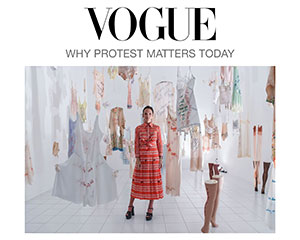 Zoe Buckman writes an article about being an artist and political protest for British Vogue